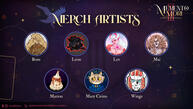 Merch Artists