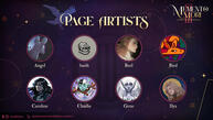 Page Artists Page Artists